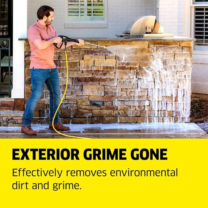 Kärcher House & Siding Cleaner, Removes Dirt, and Grime, Highly Concentrated, Makes up to 40 gal of Cleaner, Readily Biodegradable, For Pressure Washers