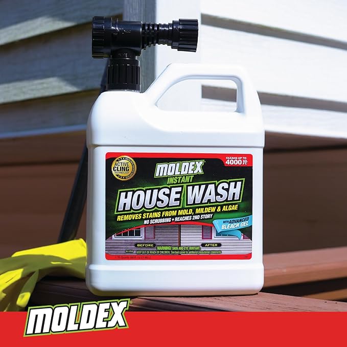 Moldex Concentrated Instant House Wash, 56 oz, Yellow