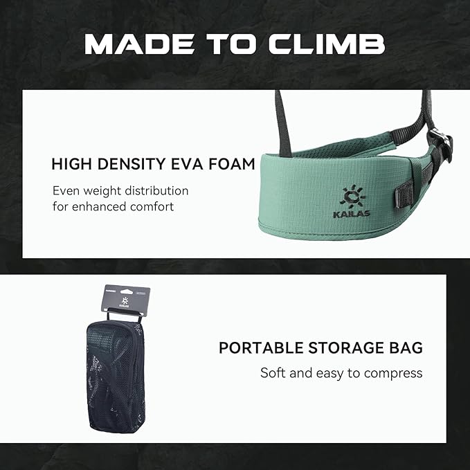 KAILAS B3 Rock Climbing Harness Men Adjustable Roofing Harness Indoor Climbing Rappelling Harness Women Protect Durable