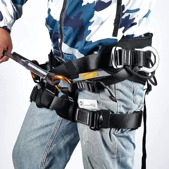 Climbing Seat Belt, Caving, Rock Climbing and Rappelling Equipment, Body Guard Protect, Rappelling Rescuing Equip
