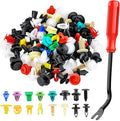 Nilight 501PCS Universal Car Clips Mixed Auto Bumper Fender Trim Door Shield Engine Retainer Rivet Push for GM Ford Chrysler Toyota Lexus Honda Acura Dodge Jeep Fastener Remover,2 Years Warranty