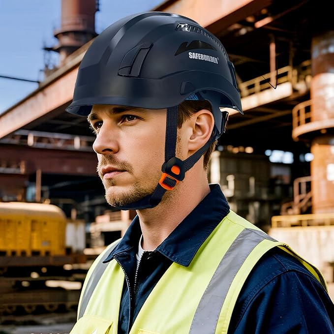 Safety Helmet Hard Hats Construction Head Protection 6-Point Suspension Lightweight Work Outdoor,Industrial ANSI Approved