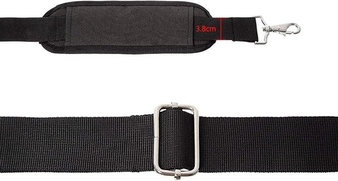 JAKAGO 61" Replacement Shoulder Strap, Padded Long Duffel Bag Strap Universal Adjustable Shoulder Belt with Non-Slip Pad