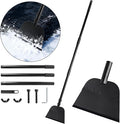 Flat Shovel, Ice Scraper & Ice Chopper, 54 Inch Garden Cleaning Scraper with Adjustable Handle, Heavy Duty Snow Shovel Tool for Driveway Sidewalk Road Outdoor Cleaning