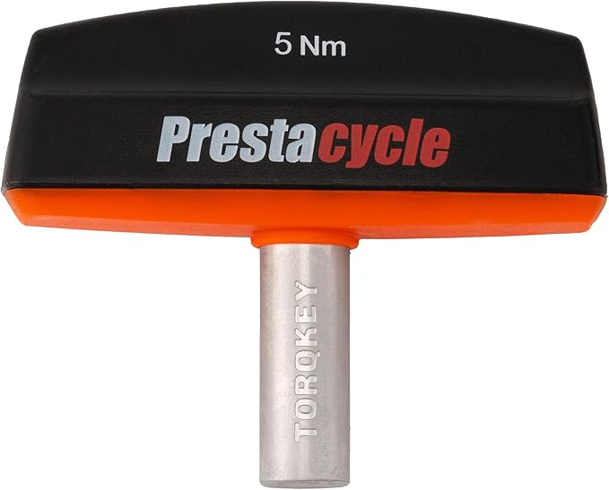 Prestacycle Pro TorqKeys 5Nm T-Handle Torque Limiting Tool – Torque Wrench Bit with Ergonomic Low-Profile Grip, Magnetic 1/4" Hex Bit Retention, Durable Zinc Shaft