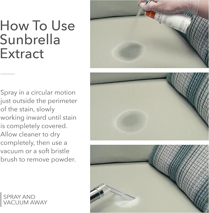 Sunbrella Extract Oil Stain Remover | Easy Clean for Grease & Oil Stains | Upholstery Cleaner Spray | Fast-Drying Formula | Safe, Non-PFAS | 5 oz