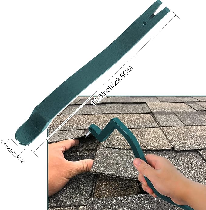 UPGRADED Roof Shingles, Shingle Roofing Tools Shingle Removal Tool Nail Pry Bar Heavy Duty Professional Roof Repair Tool