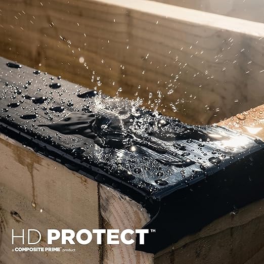 HD Protect Joist Tape - Premium Flashing Tape for Decking, Superior Self Sealing Waterproof Flashing Tape Extends The Life of Timber Joists by Preventing Rot (2.5 inches x 20 Meters, 6, Pack)