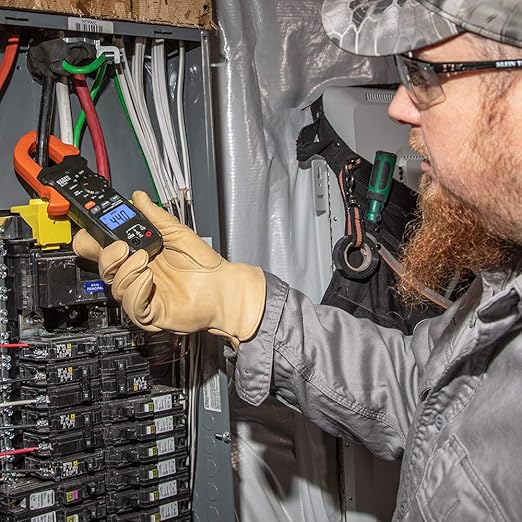 Klein Tools CL120 Digital Clamp Meter, Auto-Ranging 400 Amp AC, AC/DC Voltage, Resistance, Continuity, Non-Contact Voltage Tester Detection