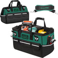 Tool Bag Organizer for Men, Wide Mouth Small Tool Bags,13.5 Inch Soft Handle Toolbox Organizer Storage, Large Zipper Electrician Tool Bag