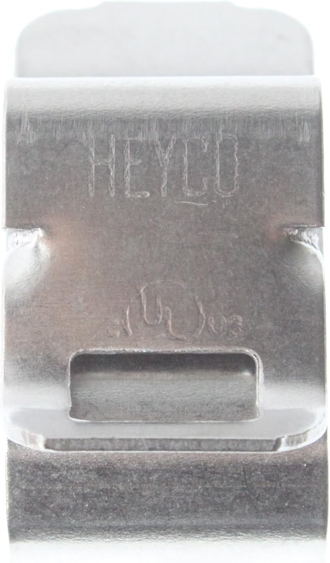 Heyco S6405 SunRunner Stainless Steel Cable Clips (Package of 100)