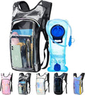 Hydration Backpack,Water Backpack with 2L Water Bladder,Festival Essential-Rave Hydration Pack,Lightweight Insulation Hydropack for Outdoor,Hiking,Running,Biking,Music Festival for Men Women