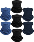 Xeoxarel Neck Gaiter, 7 Pack Cooling UV Protection, Bandana Face Mask Scarf for Men and Women