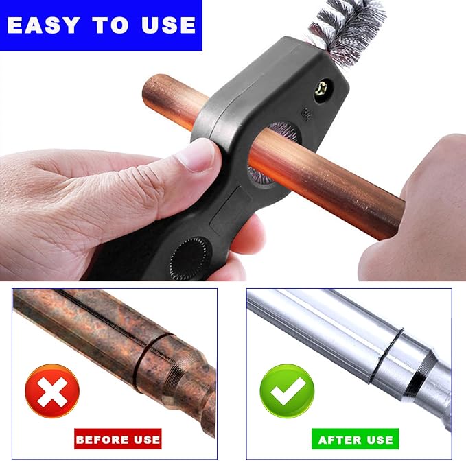 Battery Terminal Cleaning Brush, 4 in 1 Anti-Corrosion Car Battery Cleaner, Vehicle Battery Terminals Machine Parts Cleaning Tool for Auto Marine, Universal Car Accessories (Black+Red)