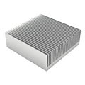 80mm Aluminum Heat Sink 80x80x27mm /3.15"x3.15"x1.06" Large Heatsink Sync Circuit Board Cooler 26 Fins for Routers PCHs ICS Amplifiers Transistors Voltage Regulators DIY Electronics Cooling