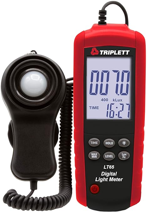 Triplett LT65 Digital Illuminance/Light Meter up to 400,000 Lux / 40,000 Fc