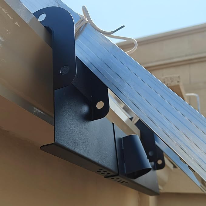 Gutter Guard Ladder Stabilizer, Non-Slip Ladder Helper for Gutters and Roof Access Safety, Adjustable Width Range Stabilizer-Ladder Helper, 1 Pack (Black)