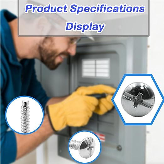 Load Center Cover Screws for Eaton, Alloy Steel Electrical Panel Screws Compatible with Eaton Load Centers 20 Pcs