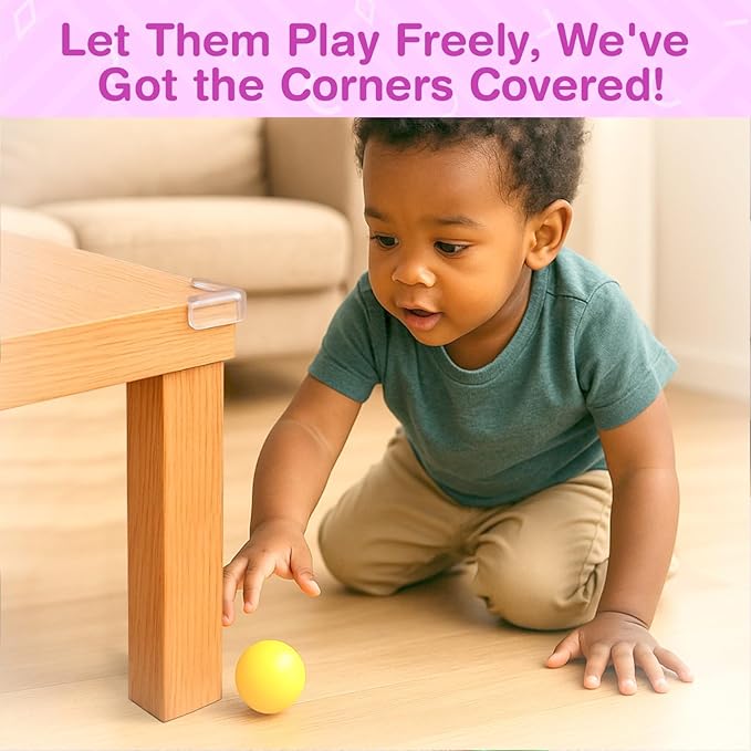 15 Pack Corner Protector Baby Safety Set – Clear Corner Protectors & Table Corner Protectors for Furniture, Baby Proof Corners and Edges, Transparent Corner Protector Baby Guards (L Shaped)