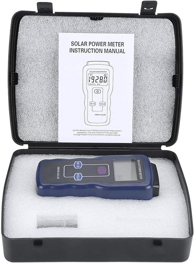 SM206 Digital Solar Power Meter Sun Light Radiation Measuring Testing Instrument