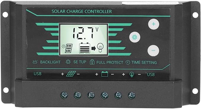 Solar Charge Controller 30A 12V/24V PWM with LCD Display USB Output for Solar Panel Battery and Lighting System(z30)