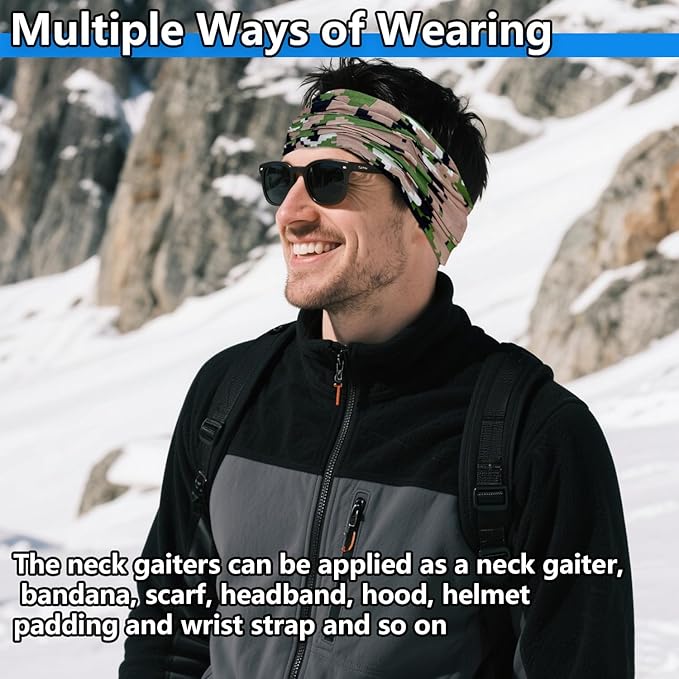Cooling Neck Gaiter For Men Women UV Face Mask Cover Sun Protection Balaclava Bandana