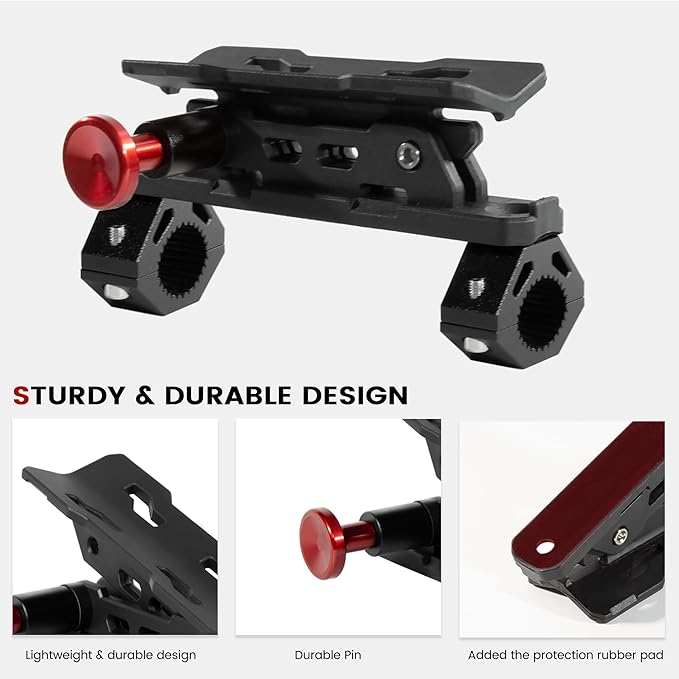 ATV Motorcycle Fire Extinguisher Bracket - Quick Release Fire Extinguisher Holder Mount - Universal 7/8" to 9/8" Handlebar Compatible with Yamaha/Polaris, Honda/Can-Am/Kawasaki - Secure Extinguisher