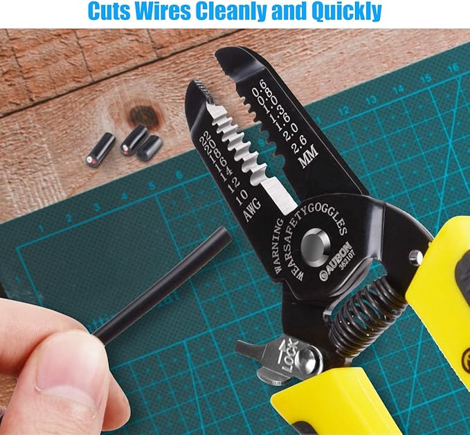 2-Pack 10-22 AWG Wire Stripper, Wire Cutter, Gauge Stripper, Wire Stripping Tool and Multifunctional Hand Tool,Professional Handle Design And Refined Craftsmanship