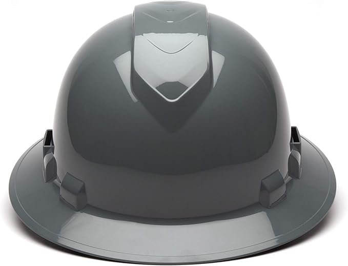 Pyramex Ridgeline Full Brim Vented Hard Hat 4 Point Ratchet Suspension