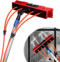 26 FT Water Fed Pole Kit Adjustable Solar Panel Cleaning Kit Cleaner Tool for Window Glass Roof Outdoor Glass Brush Window Washing Equipment (26ft)