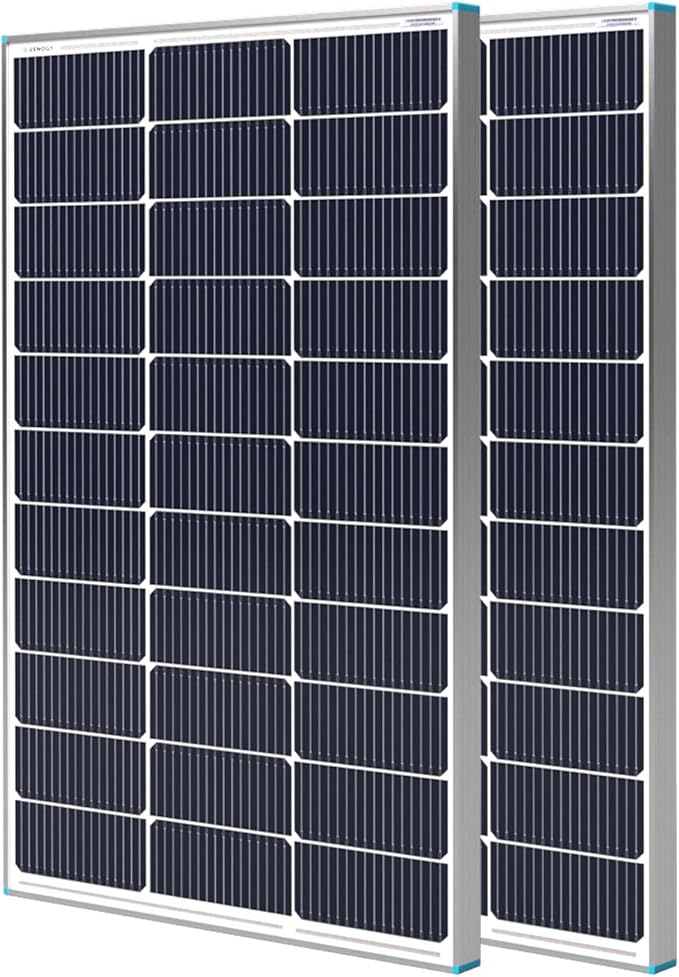 Renogy Solar Panels 200 Watt N-Type 16BB, 2PCS 100 Watt Solar Panel 12V 25% High-Efficiency, 200W Solar Panel for RV Marine Rooftop Farm Battery and Other Off-Grid Applications