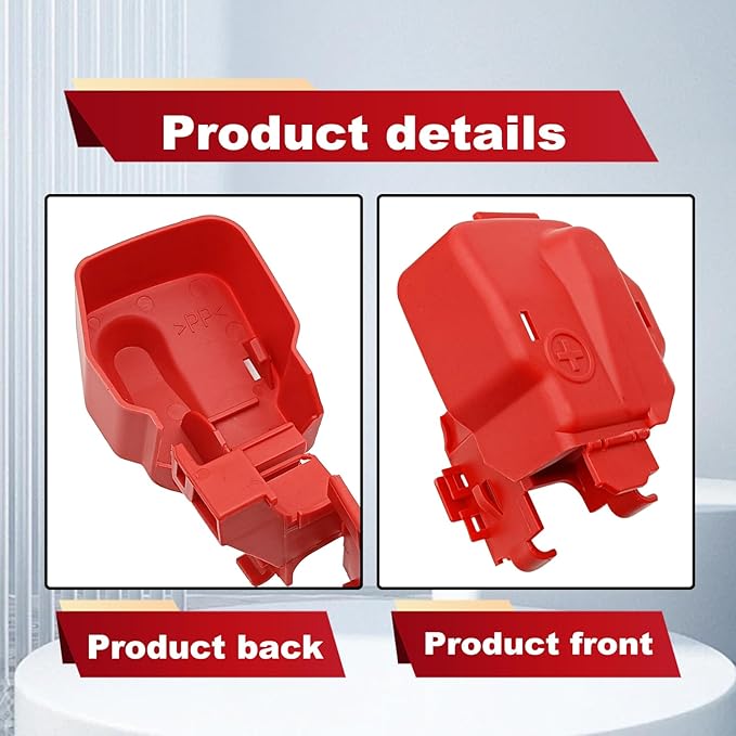 Red Positive Battery Terminal Cover for Honda Accord CRV Civic Odyssey Pilot 2005-2015 and Acura ILX MDX RDX ZDX 2007-2021