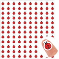 JarThenaAMCS 2400Pcs Mini Bug Sticker Cute Ladybug Insect Paper Decal Red Self-Adhesive Sticker for Spring Planner Reward Envelope Scrapbook DIY Supplies, 0.5 in
