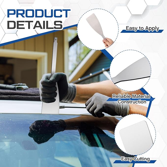 2 Pack Windshield Cut Out Removal Blade Tool 3" x 12" Express Removal Tool for Auto Glass