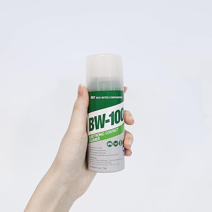 Non-Flammable Electronic Contact Cleaner Aerosol Spray - Safely Cleans Joysticks, Computers, PCB and More - Removes dust, Dirt and contaminants on Contact-Quick Dry | 4oz/114g | Pack of 3