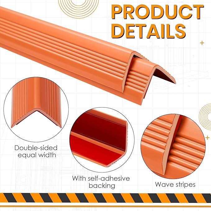Ladder Stabilizer for Gutters and Roof Ladder Safety Covers Grip Strips Extension Accessory Non Skid Anti Slip Tape, Fall Prevention Scratch Protection, Strong Grip