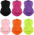 Fuinloth Neck Gaiter, 6 Pack Cooling UV Protection Bandana Face Mask Gator Scarf for Men Women