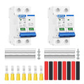 JOTTA DC Miniature Circuit Breaker,2 Poles 1000V for Solar PV System,Din Rail Installation (2 PCS 10A)