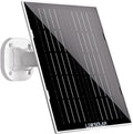 Solar Panel for Ring Security Camera Doorbell Outdoor, 8W Solar Panels Charger with Micro USB, DC & USB-C Port for Rechargeable Battery Camera, IP65, 9.8ft Cable, 360°Adjustable Bracket