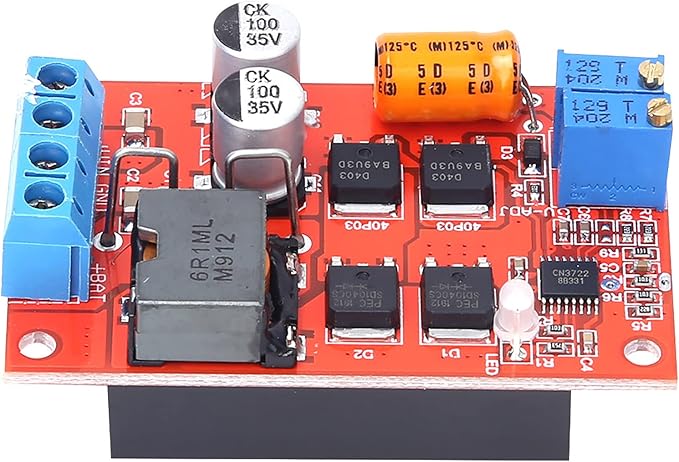 MPPT Solar Panel Regulator, 5A Solar Battery Charging Controller, DC 8-28V Input, Industrial Grade Temperature Range, with Terminal Connection