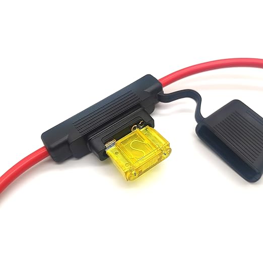 VANTRONIK Waterproof Maxi Inline Fuse Holder with 10 Gauge AWG Wire 13.8 Inches Long, Fit for Big Blade Fuse in Vehicle/Boat/RV/Tractor Up to 80A DC, Super Heavy Duty, 2 Pack
