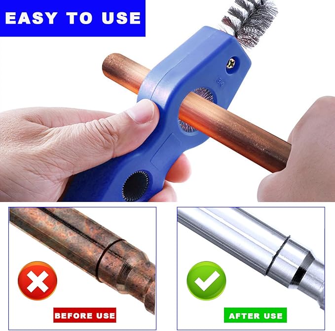 Battery Terminal Cleaning Brush, 4 in 1 Anti-Corrosion Car Battery Cleaner, Vehicle Battery Terminals Machine Parts Cleaning Tool for Auto Marine, Universal Car Accessories (Blue-1PCS)