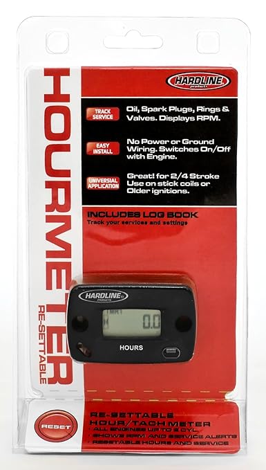 Hardline Products USA Hour Meter (Re-Settable Hour Meter)