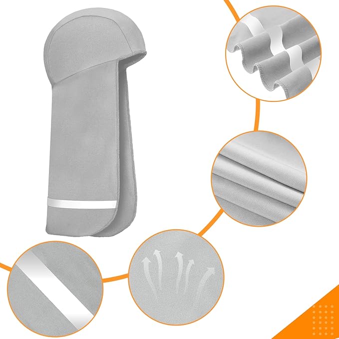 Loopeer 6 Pieces Hard Hat Sun Shade Cooling Skull Cap Neck Shade Sun Protector Skull Cap Liner for Men Women
