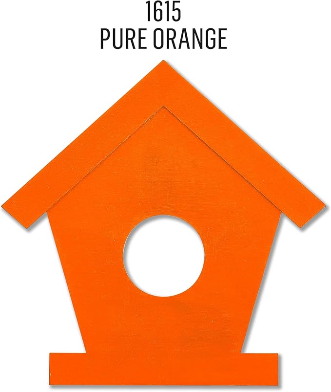 FolkArt Outdoor Acrylic Paint in Assorted Colors (2 Ounce), 1615 Pure Orange