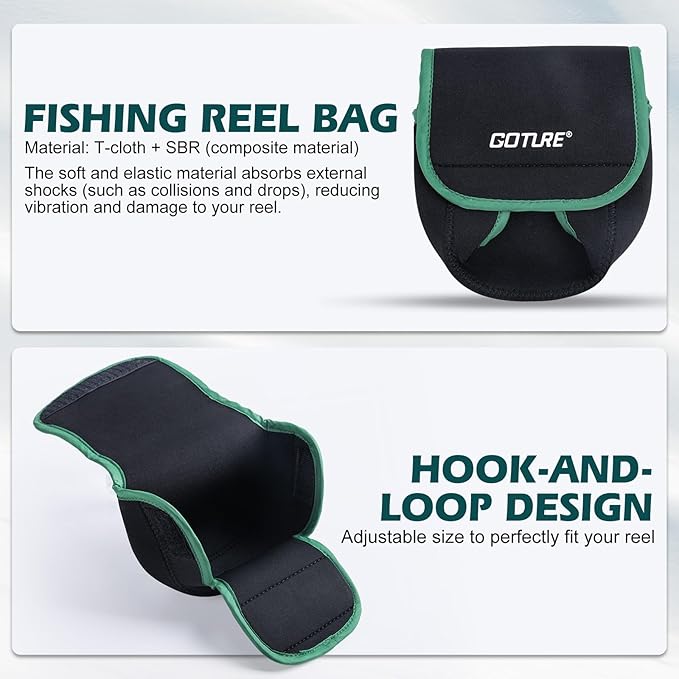 Goture Fishing Rod and Reel Combos-2PCS Telescopic Fishing Pole+2PCS Pre-Loaded Spinning Reels with Carrier Bag,1.8M-2.7M Telescopic Rod Reel Kit for Starter Travel Saltwater Freshwater,Gifts for Men