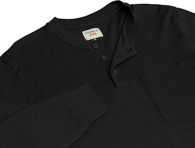 TICOMELA FR Shirts for Men Flame Resistant Shirt NFPA2112/CAT2 7oz Fire Retardant Men's Long Sleeve Henley Shirts
