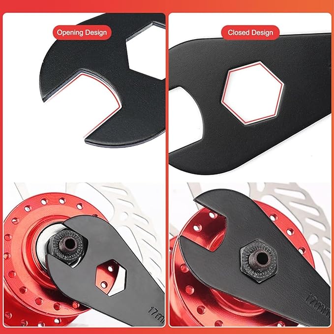 Bike Cone Thin Wrench Set Tool for Bicycle Wheel Hub Axle Nut Install Remover Cycling Spanner Hub Repair Removal Tool