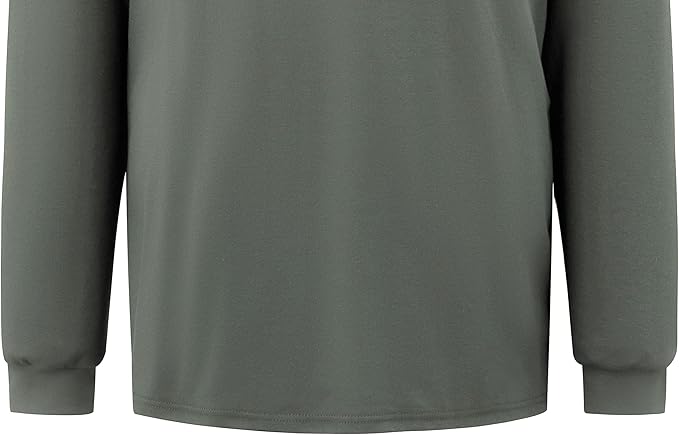 Ubon FR Shirts for Men Welding Shirt Flame Resistant Long Sleeve Work Shirts 6.5 Oz FR Clothing