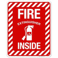 Fire Extinguisher Inside Sign, Fire Safety Sign, 24x30 Inches, 55 mil Thick HDPS (high Density polystyrene), Made in USA